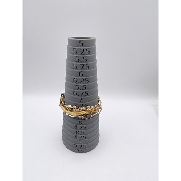 Victoria Emerson Gold Multi Strand Layered Bracelet Paperclip Herringbone Boho - Picture 6 of 6